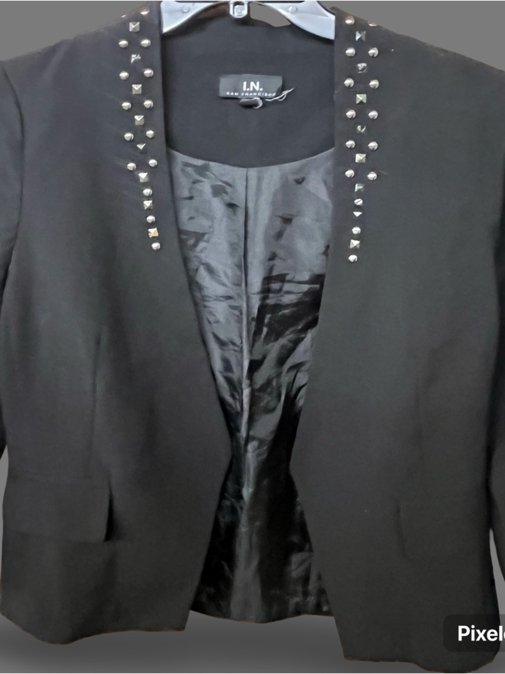 I.N. San Francisco Embellished Shoulder Blazer Sz XL